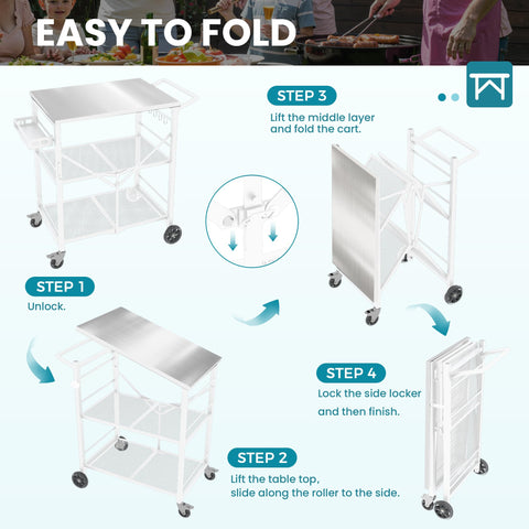 Ciokea rust-resistant stainless top and mesh panels resist moisture and dust.