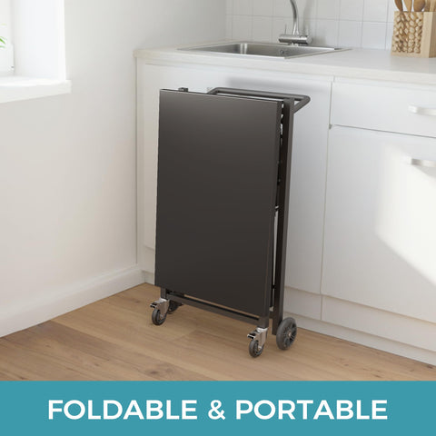 Large 27x18 inch Ciokea top provides ample prep space.