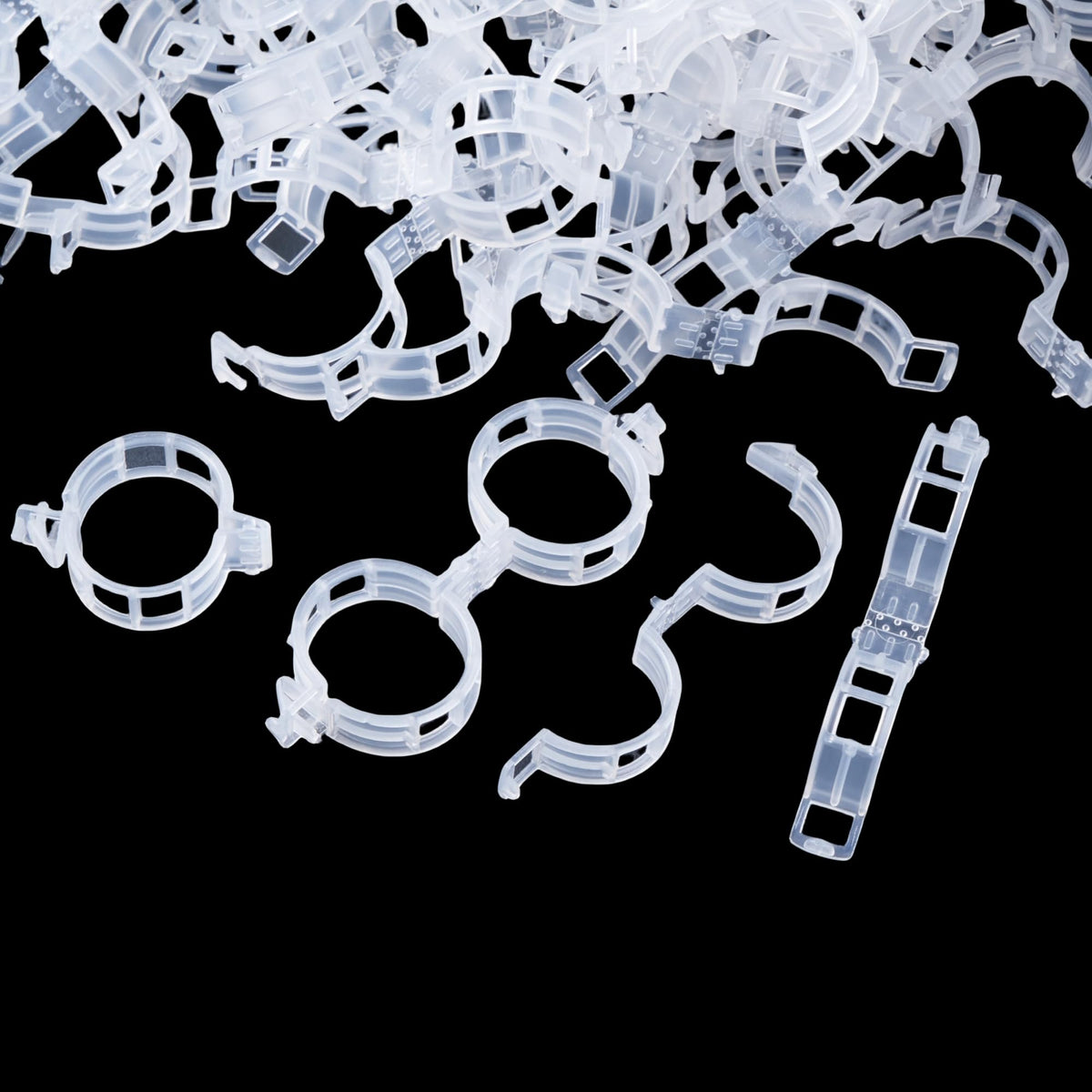 CIQIYO plant clip close-up showing durable plastic built to withstand outdoor weather