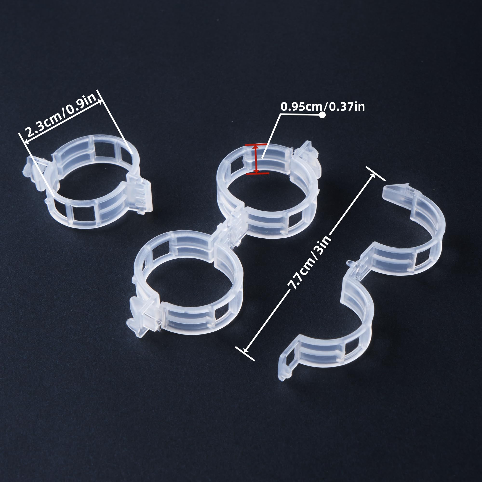 CIQIYO tomato-vine-clip-white guides climbing vines neatly