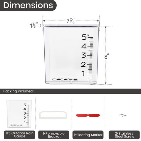 Circrane inverted trapezoid design facilitates quick emptying and cleaning.