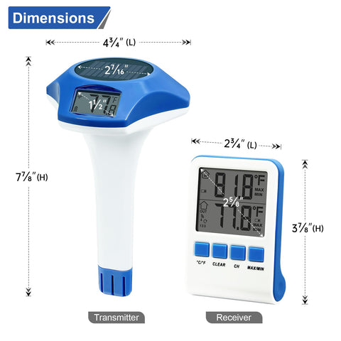 Circrane IPX8 waterproof thermometer withstands splashes during swimming