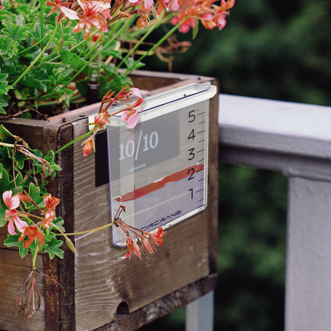 Circrane gauge shows large digits and red floating marker for easy visibility.