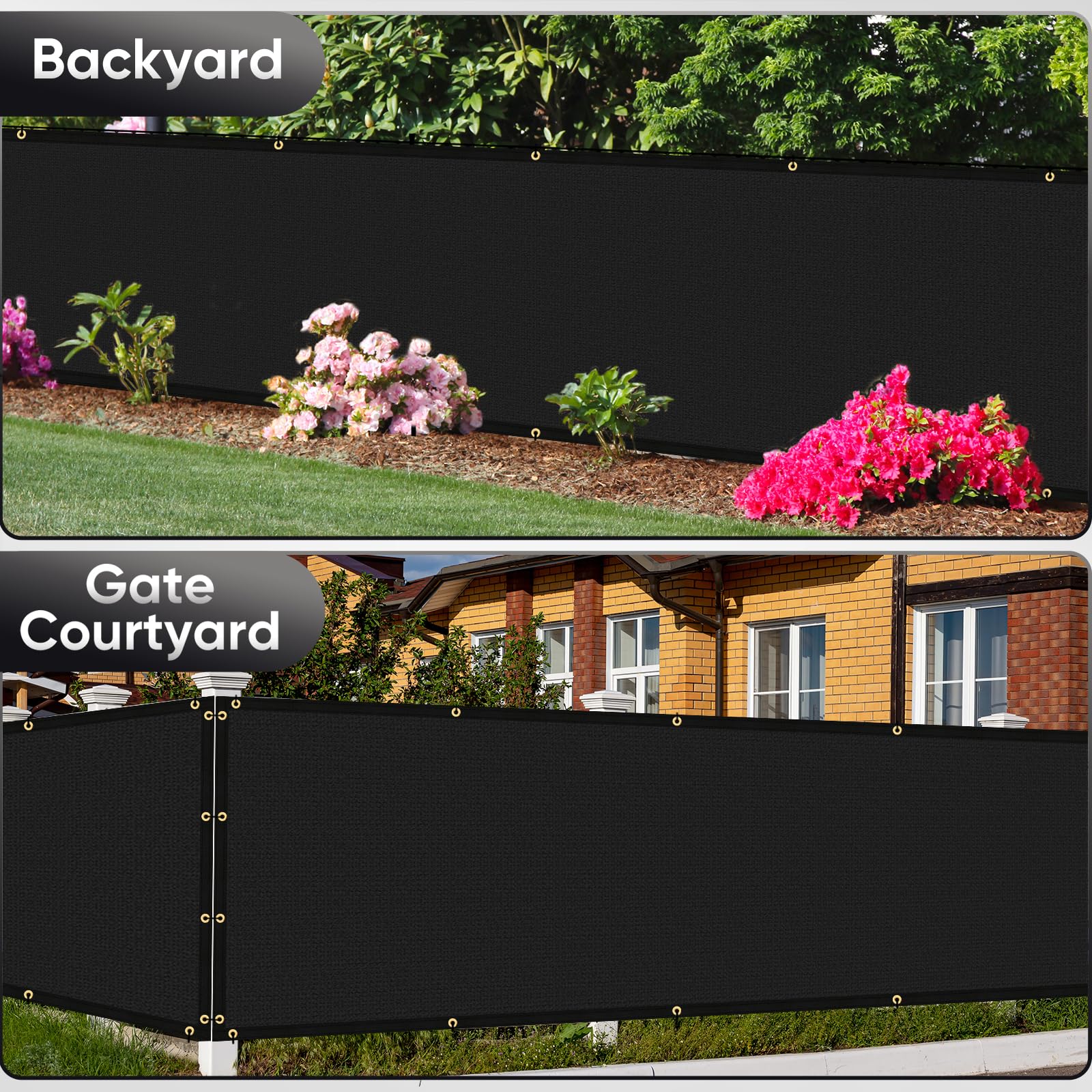 Cisvio brass grommets and reinforced edges improve durability during outdoor use.