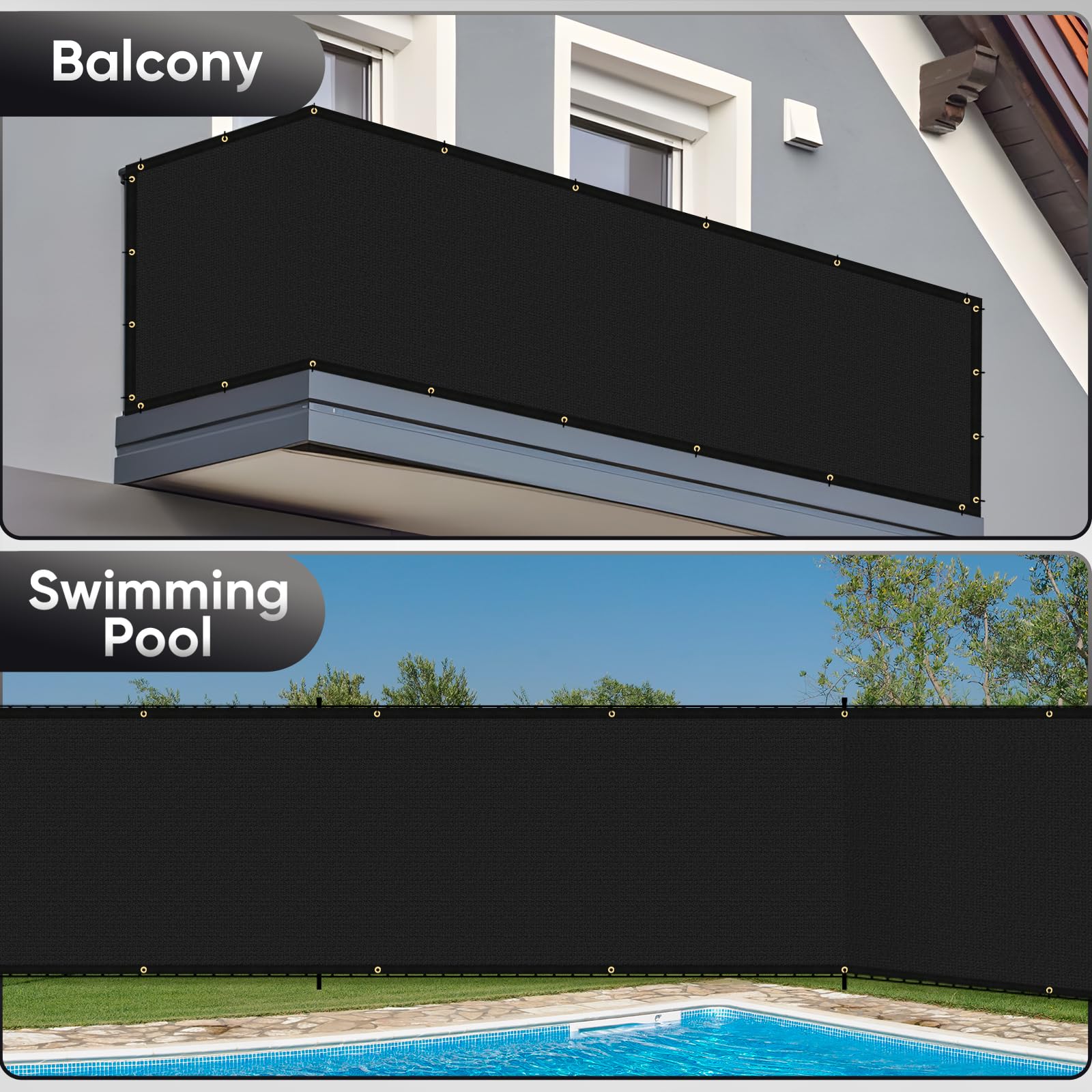 Cisvio custom size privacy screen fits your yard with precise measurements.