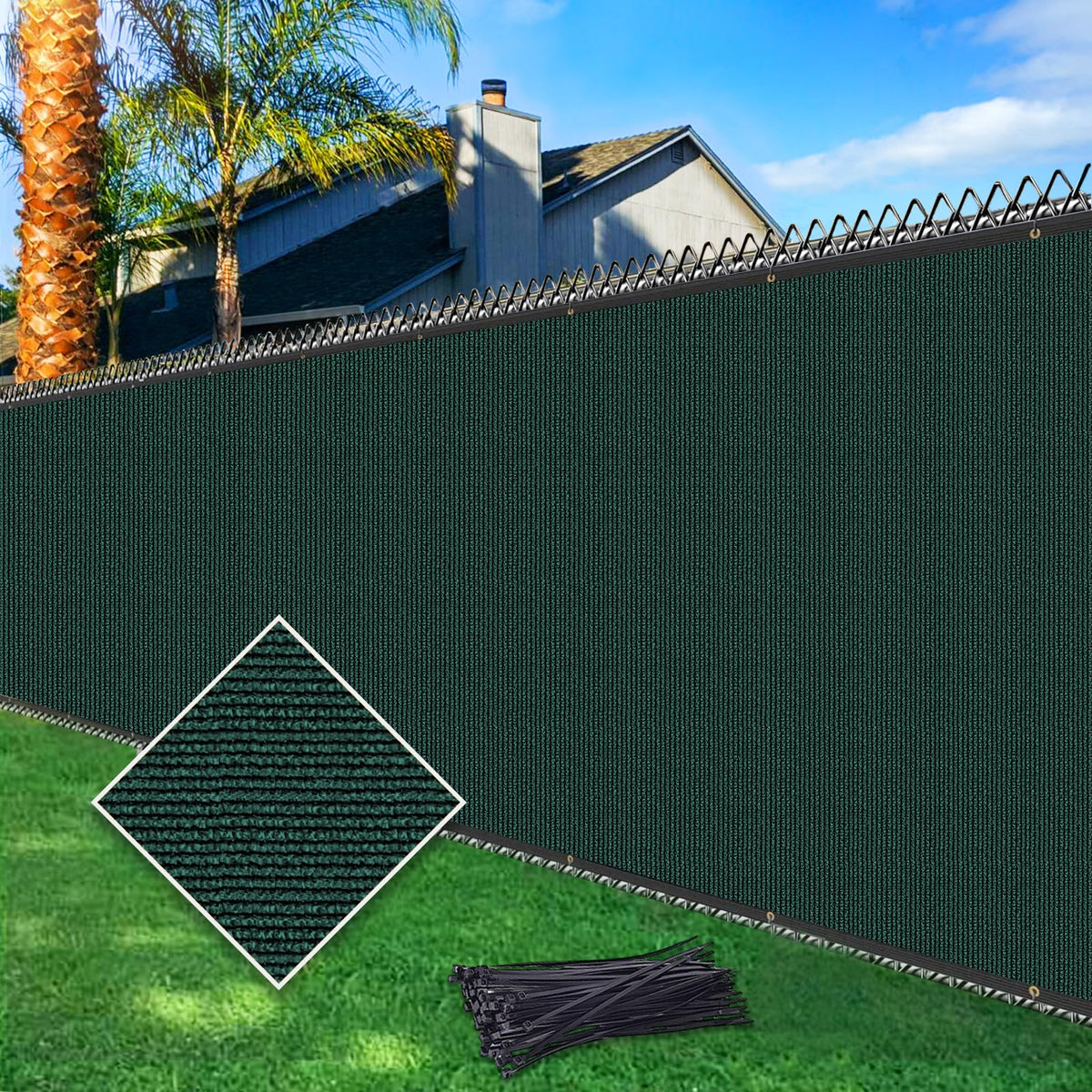Cisvio fence privacy screen blocks visibility while maintaining airflow for outdoor spaces