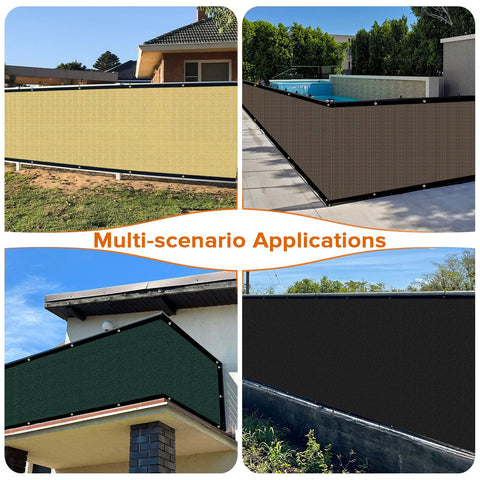 Cisvio windproof outdoor fence cover withstands snow, wind, rain and sun.