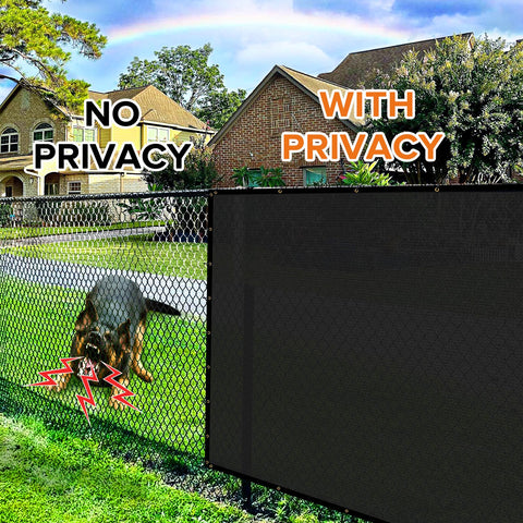 Cisvio windproof privacy screen on patio demonstrating airflow