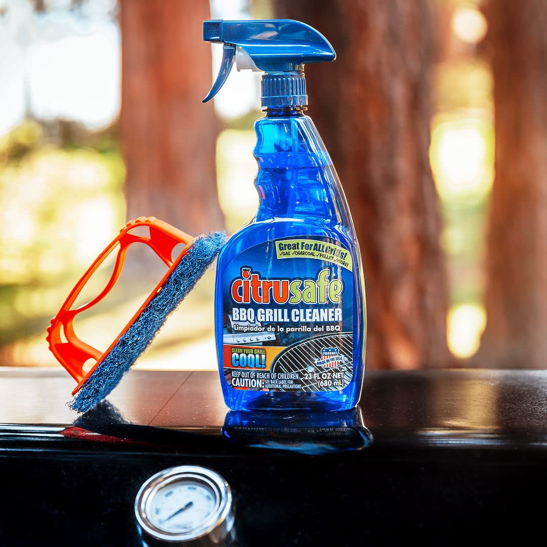 Citrusafe biodegradable degreaser formula emphasizes eco-friendly cleaning with citrus scent.