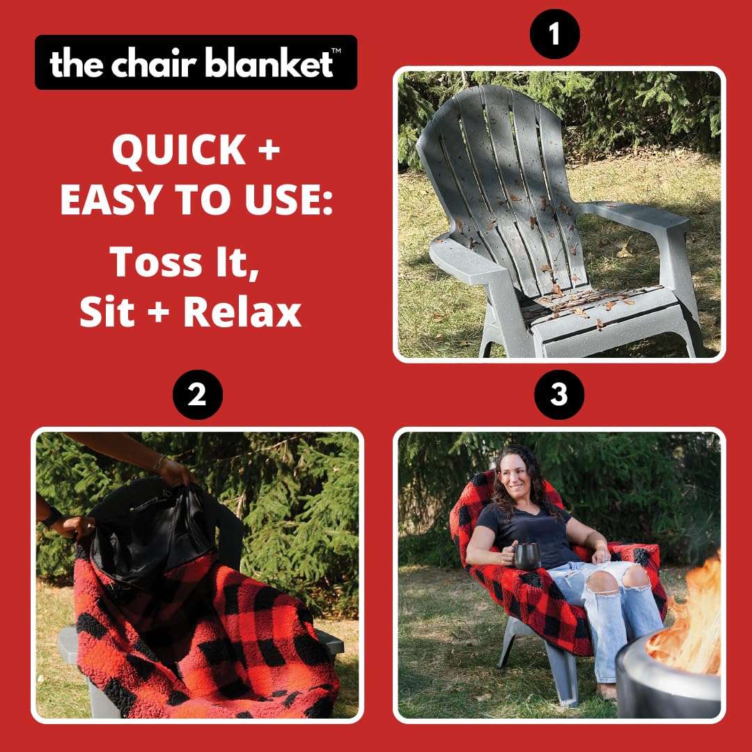 CITYBONFIRES chair blanket easy installation and removal for quick setup.