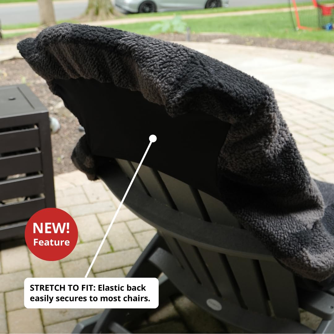 CITYBONFIRES chair blanket stretchable back provides a snug fit on most chairs.