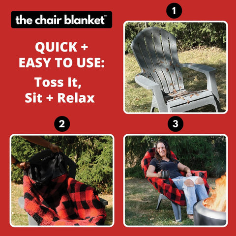 CITYBONFIRES Chair Blanket protects against spills and chilly chair surfaces
