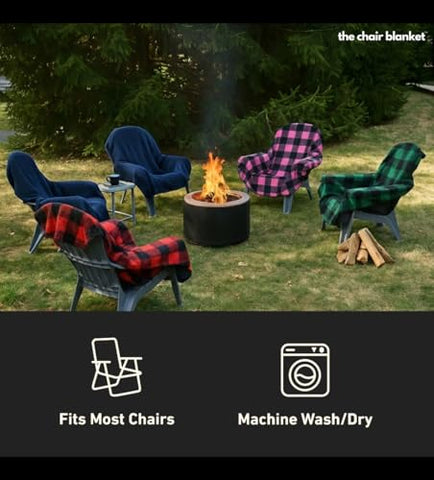 CITYBONFIRES Gift-ready polar chair blanket suits gifts for outdoor lovers.