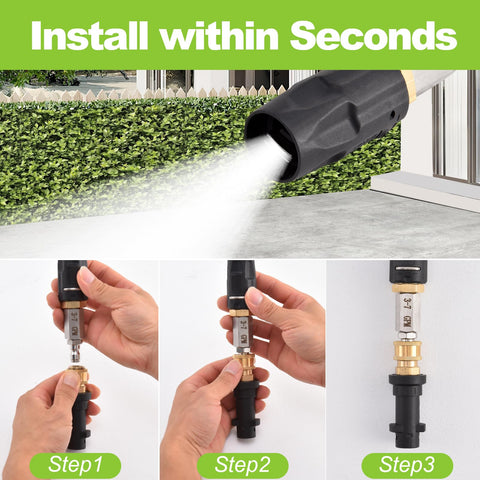 Ciunura 3-7 GPM flow supports consistent soap and water mix
