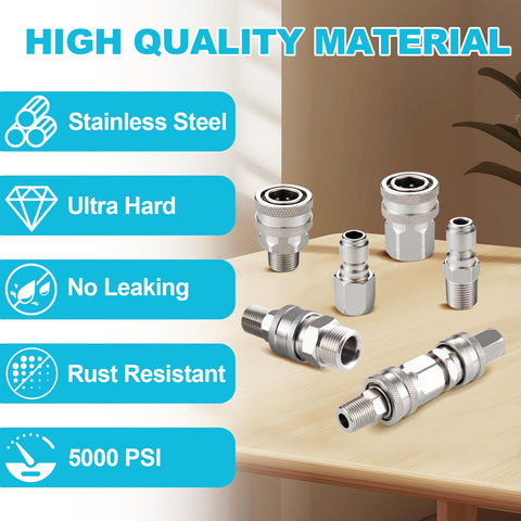 3/8-in NPT compatibility enables versatile linking with most power washers