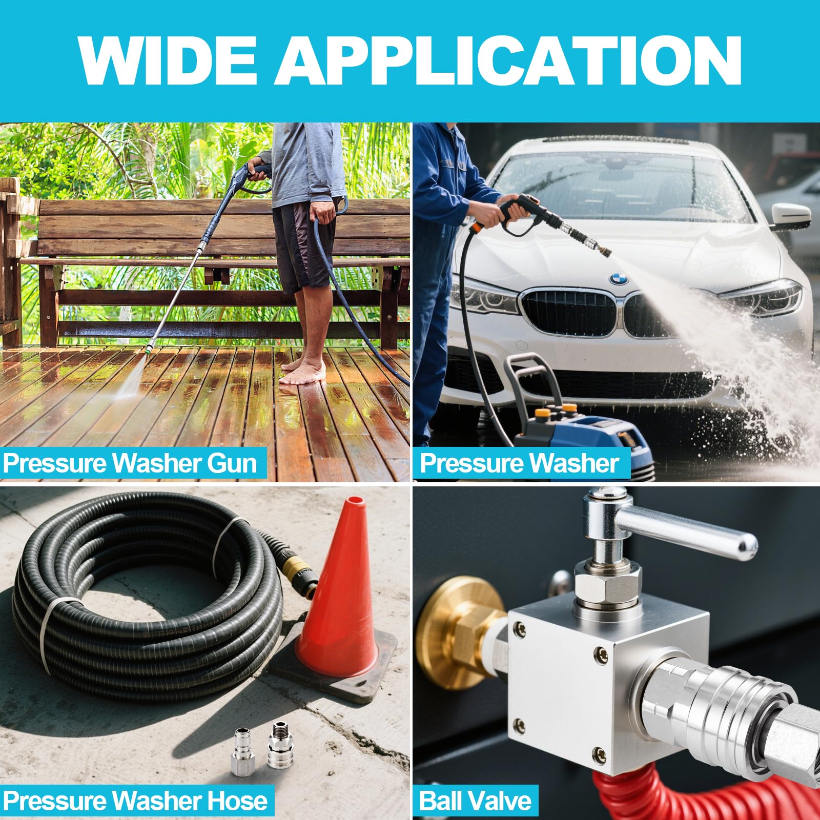 Ciunura high pressure connector rated up to 5000 psi