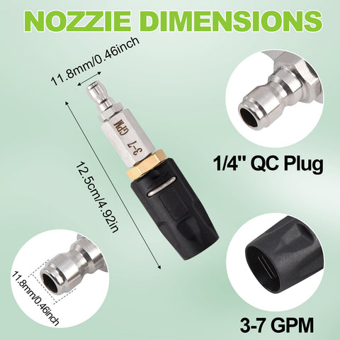 Ciunura shooter tip M5 long-range nozzle for reach in tight spots