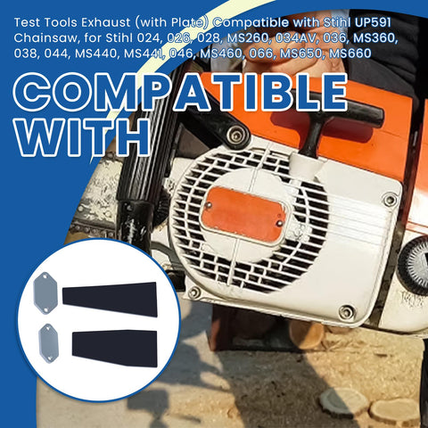 Ciuouient exhaust test tool for Stihl UP591 and 024–028 models enabling reliable maintenance checks