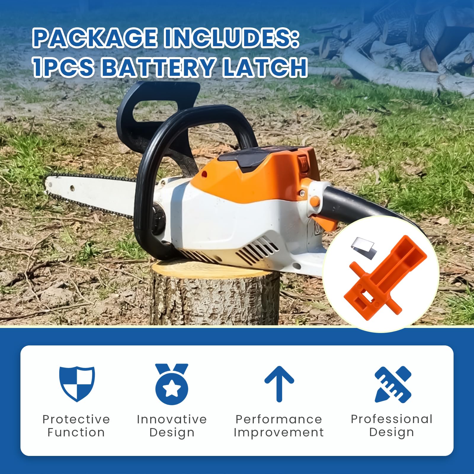 Ciuouient packaging shows one piece battery latch for replacement