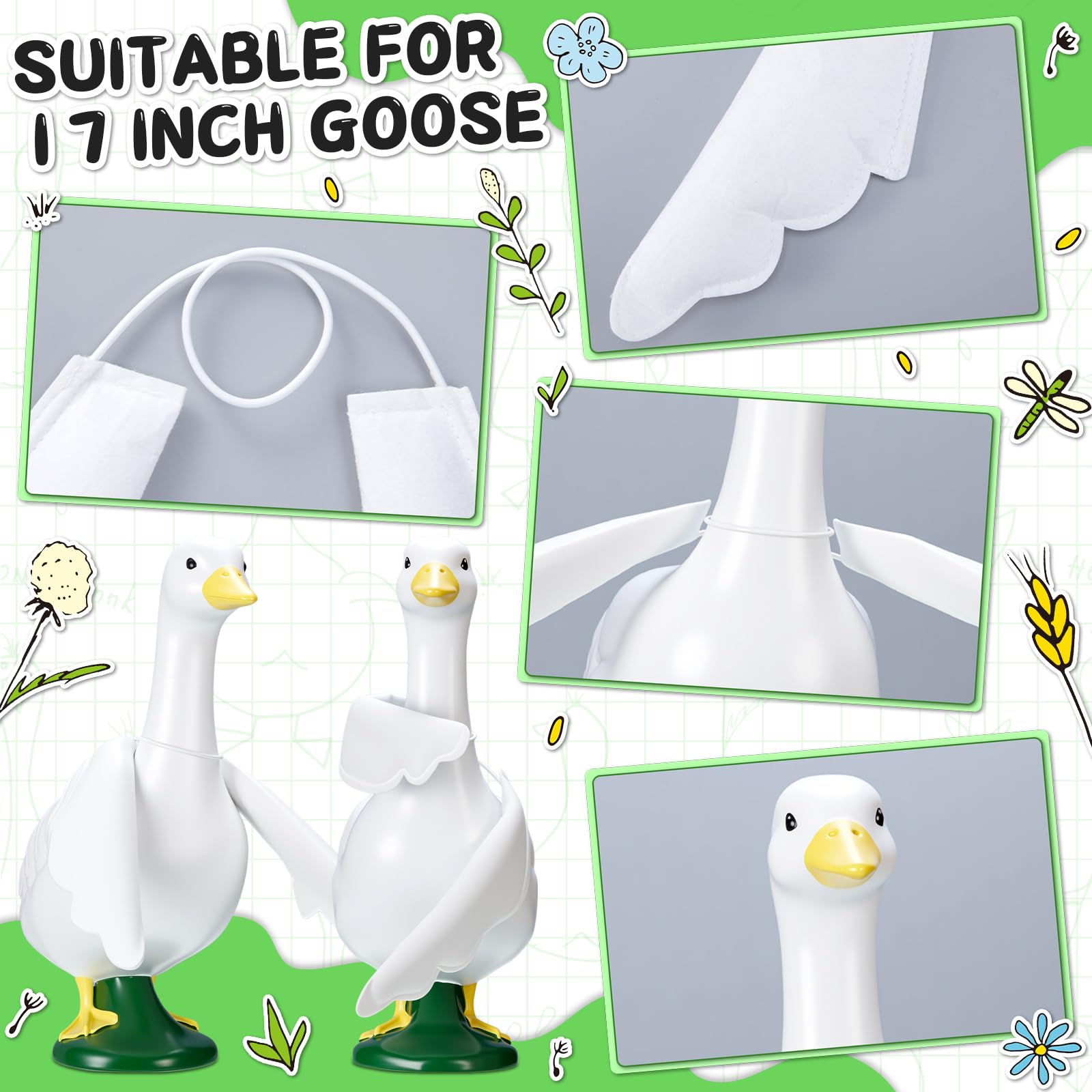 Civaner plush wings materials soft felt and durable wire built for outdoor use.