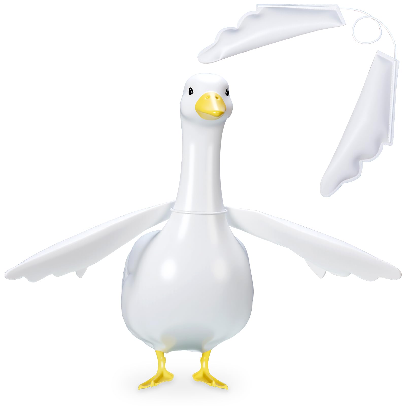 Civaner porch goose wings outfit easy to assemble on a 17-inch goose for a lively display.