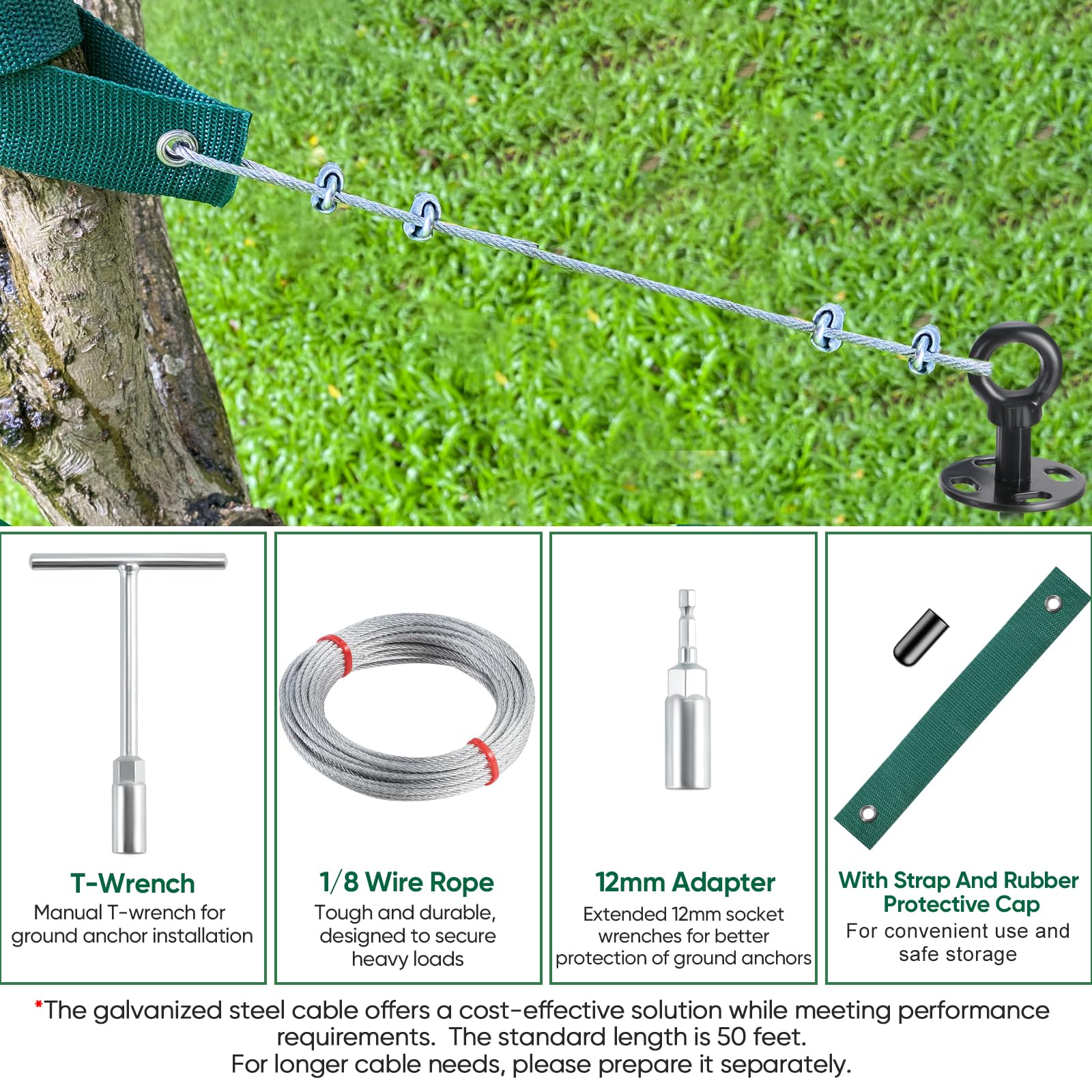 Ciyivak bolt-type clamps secure anchors quickly during installation.