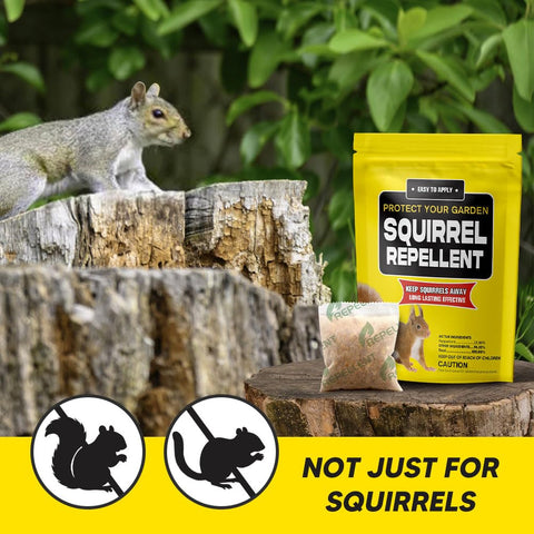 CJEIWYA Squirrel Repellent bag pack 2 keeps attic spaces and storage areas rodent-free.