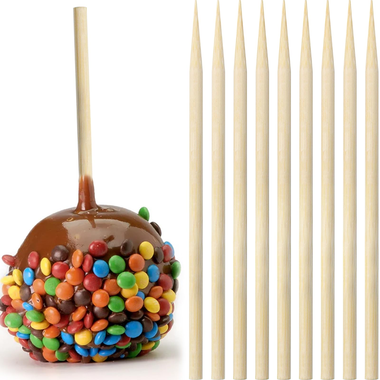 CJFocus party-ready bamboo skewers for DIY crafts and home gatherings.