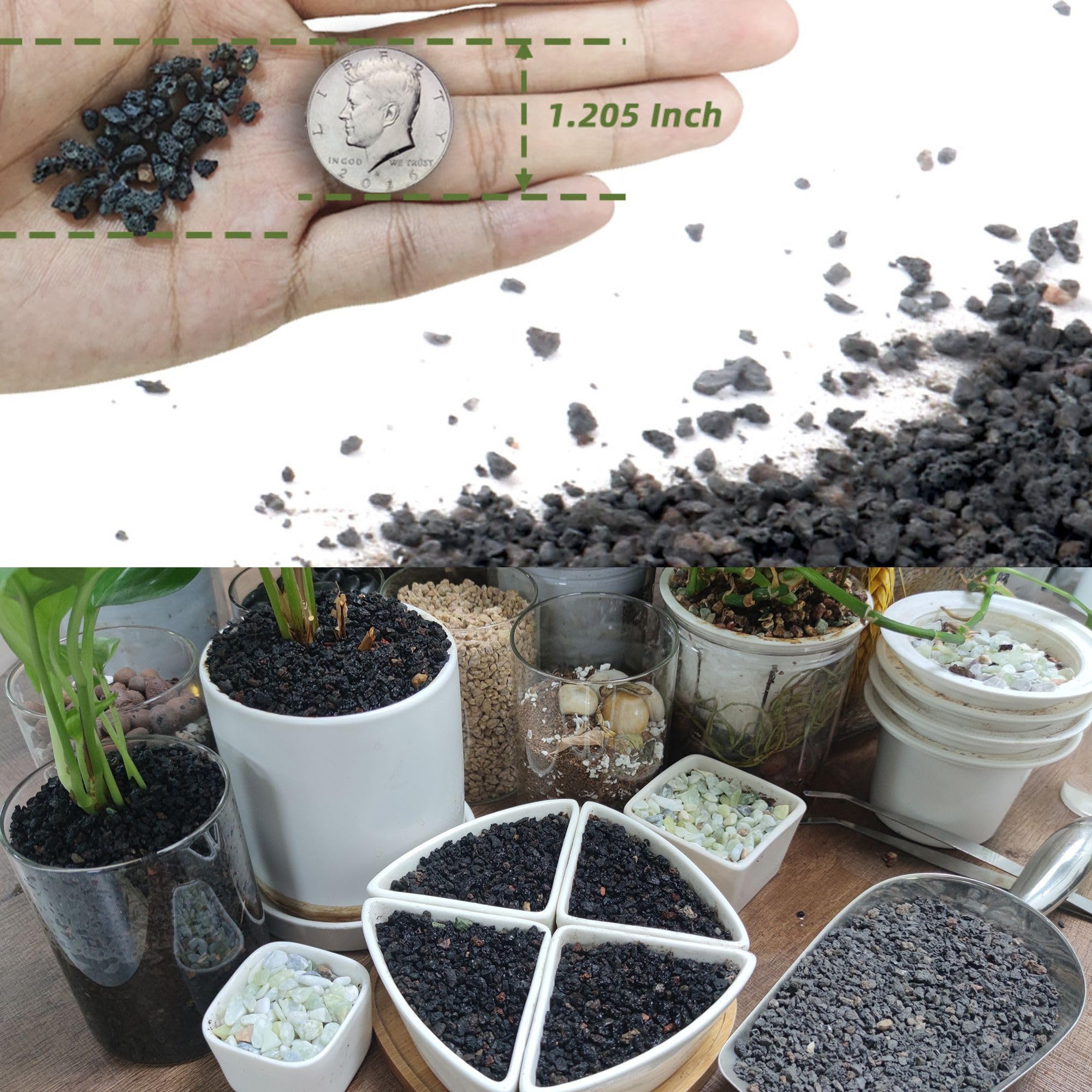 CJGQ 7LB lava rocks for aquarium or terrarium accents.