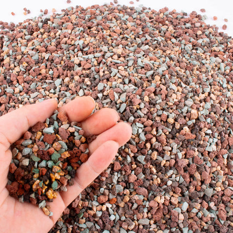 CJGQ 7lb mix lava rocks for plants in bonsai displays improve drainage.