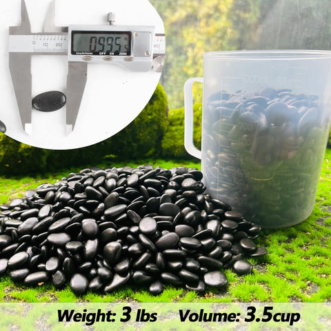 CJGQ Aquarium Gravel 0.5-1 inch provides polished shine for tanks.