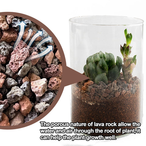 CJGQ bonsai landscape lava rocks decorative drainage