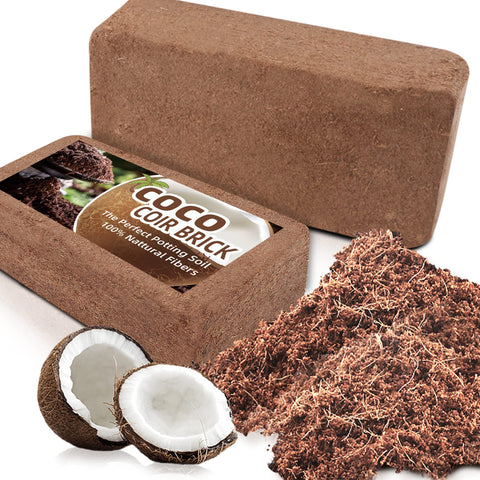 CJGQ coco coir brick pack-2: compact and ready to expand for roots
