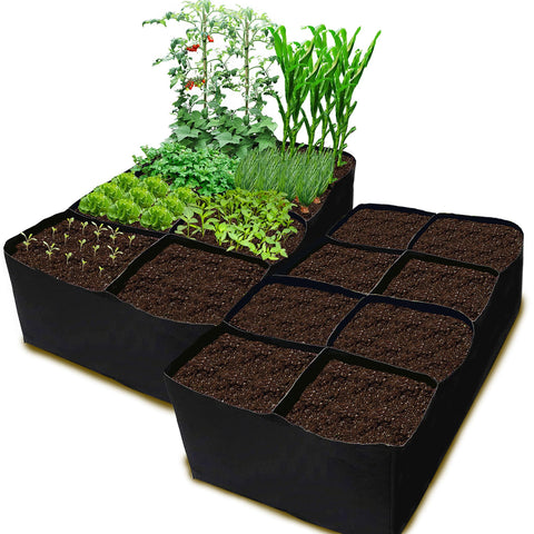 CJGQ fabric raised garden bed 6x3ft for versatile herb and veggie growing