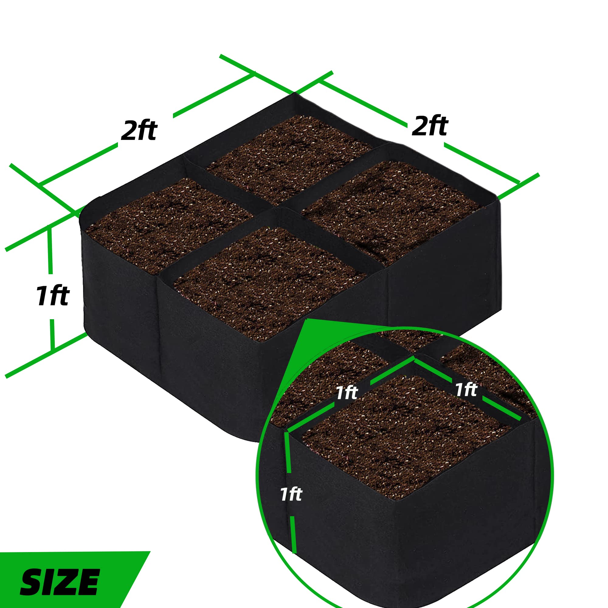 CJGQ foldable garden bed for quick off-season storage.