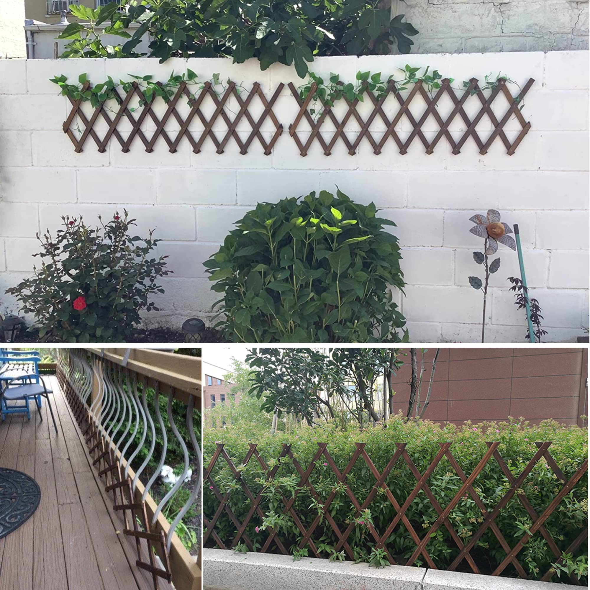 CJGQ lattice trellis wraps LED lights for festive decor.