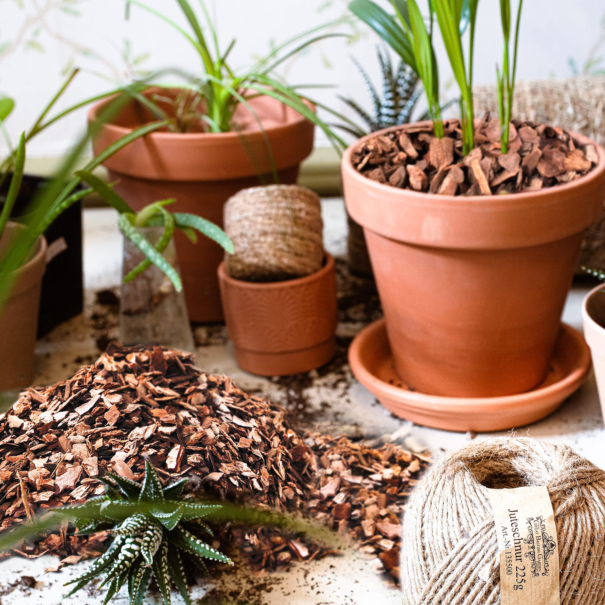 CJGQ mulch substrate for orchids enhancing root growth and aeration