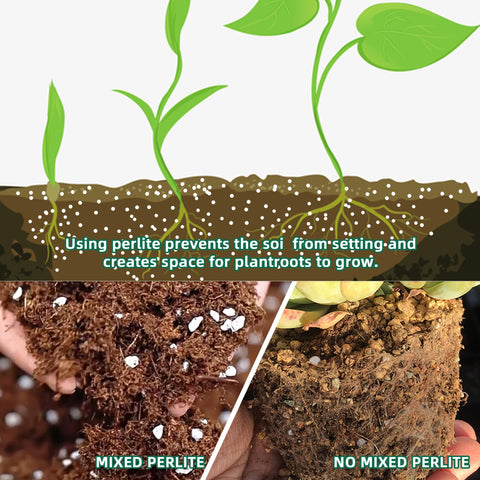 CJGQ Perlite aeration for roots in pots and gardens supports healthier growth.