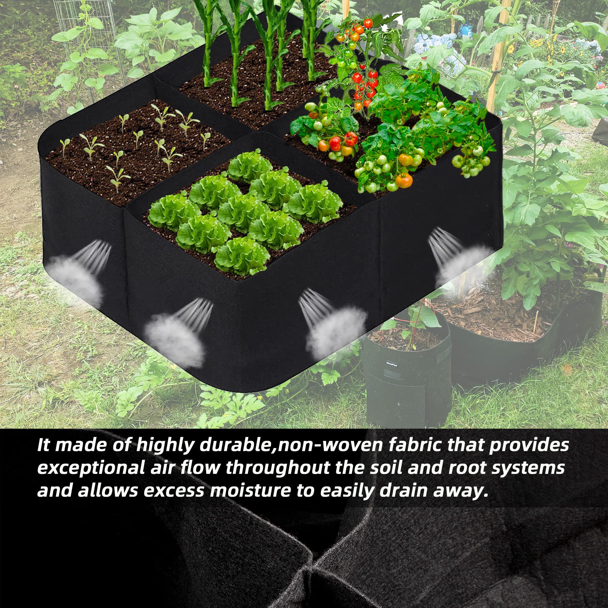 CJGQ potato-friendly garden bag for growing vegetables in small spaces.