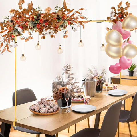 CJMYHOME over-table-rod-stand with clamps provides stable wedding decor on any surface.