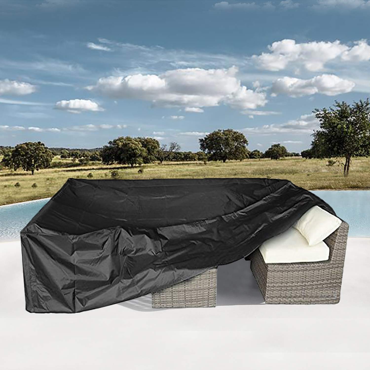 CKCLUU care tip: elevate points to promote drainage under the cover.