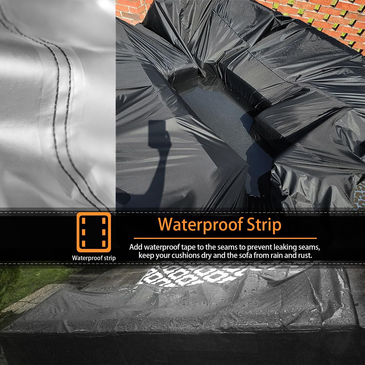 CKCLUU closeup waterproof coating demonstrates rugged 420D protection