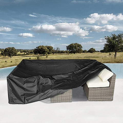 CKCLUU water-resistant cover protects wood, metal, and fabric furniture year-round