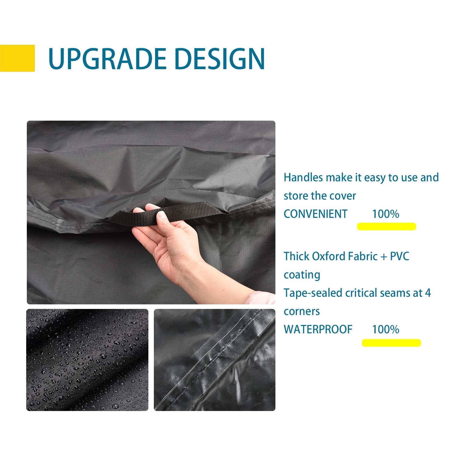 CKCLUU waterproof PVC coating shields against rain and coastal spray.