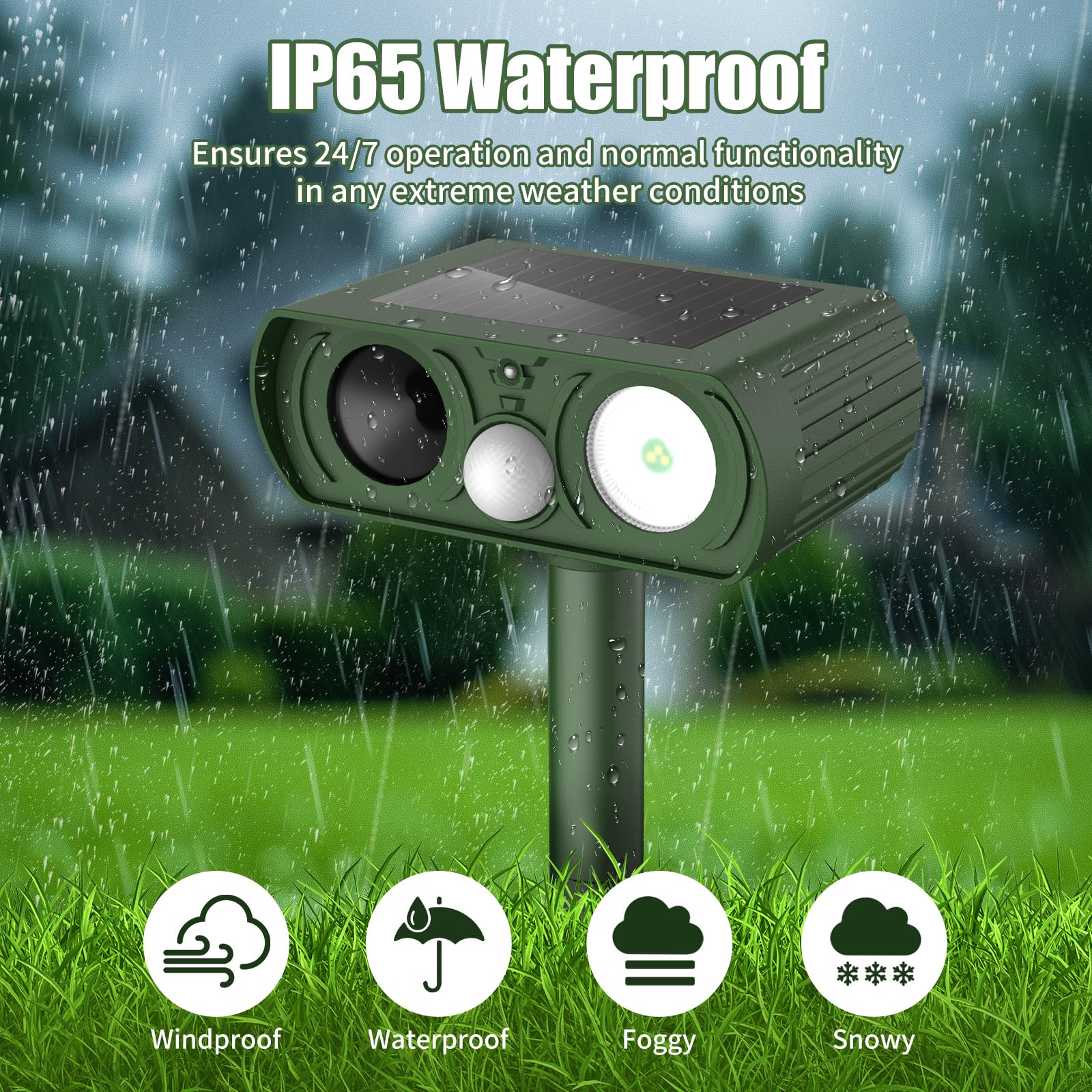CKCOEO IP65 waterproof housing withstands rain and snow for outdoor use