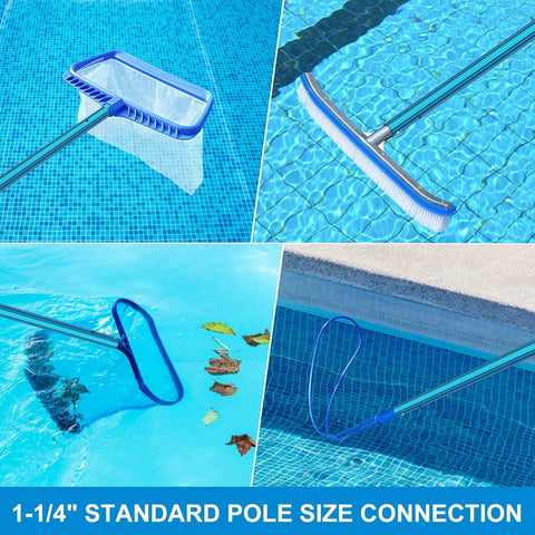 Ribbed aluminum alloy handle provides a secure non-slip grip when wet.