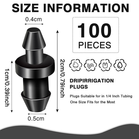 Ckepvo plastic tubing plug kit for durable irrigation connections