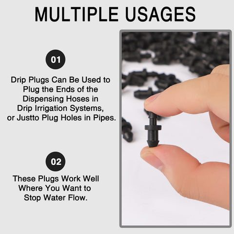 Ckepvo UV-resistant plugs endure sun and weather for outdoor irrigation