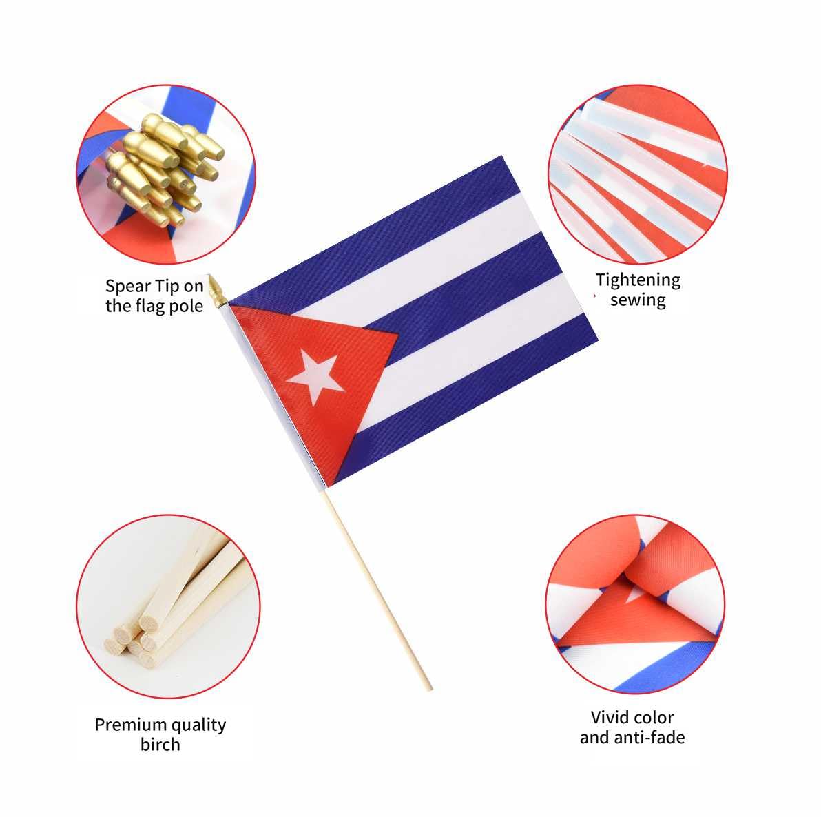 Ckexin durable 100% polyester flag with vivid color and rain resistance.