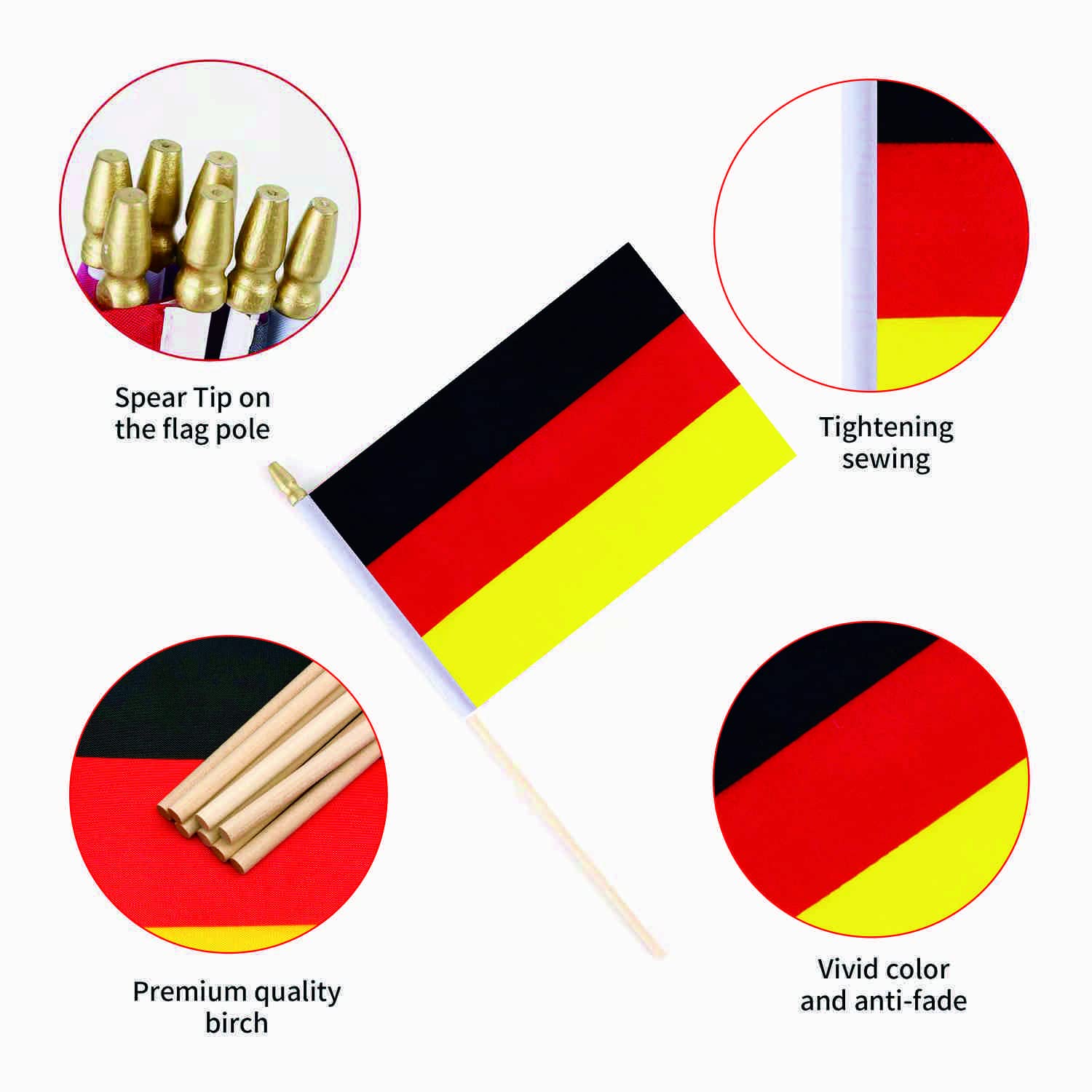 Ckexin 25-pack flags ready for group displays and ceremonies.